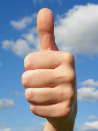 Thumbs upの写真素材