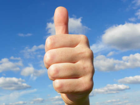 Thumbs upの写真素材