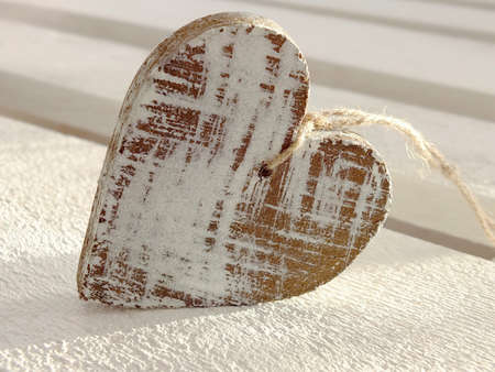 Image of a wooden heartの写真素材