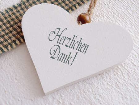 Thank you sign with german textの写真素材