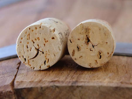 Image of two wine corksの写真素材