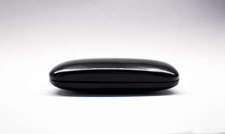 Black object isolated on white background. High resolution photo. Full depth of field.の写真素材