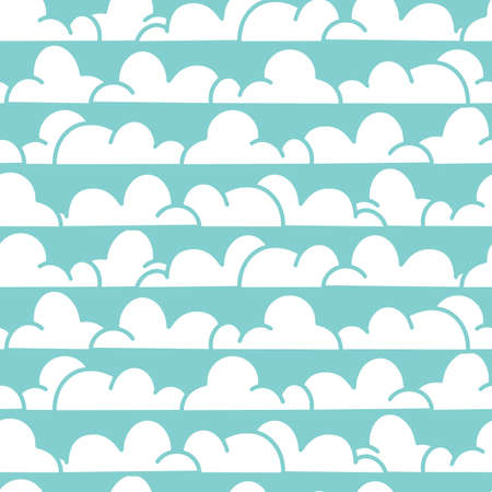 Clouds pattern repeat stripes print background designのイラスト素材