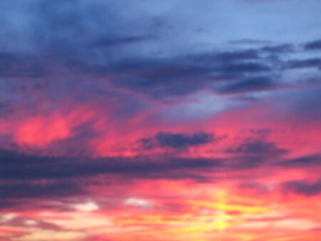 Sunset in different colorsの写真素材