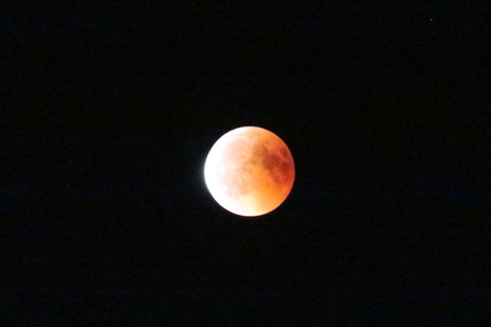 Bloodmoon, Lunar Eclipse 2017の写真素材