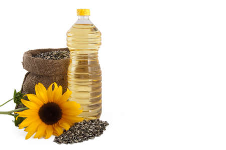 surflower crocheted with cotton thread and handの写真素材