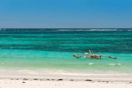 Zanzibar - Local boat in the tropics - Indian Oceanの写真素材
