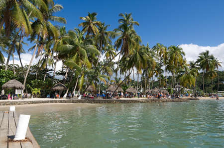 Marigot bay - Caribbean sea - Saint Lucia tropical islandのeditorial素材