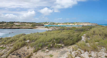 Devil's Bridge bay - Caribbean tropical sea - Antigua and Barbudaの写真素材