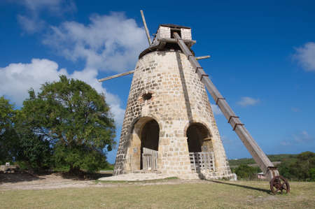 Betty's Hope Historic Sugar Plantation - Caribbean tropical island - Saint John's - Antigua and Barbudaのeditorial素材