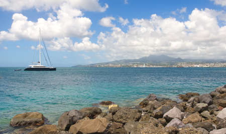 Anse Mitan - Fort-de-France - Martinique - Tropical island of Caribbean Seaの写真素材
