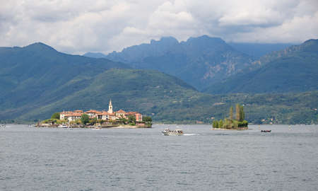 Fishermen's Island on Lake Maggiore - Baveno - Stresa - Italyの写真素材