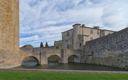 Aigues Mortes city - Bridge, Walls and Tower of Constance - Camargue - France