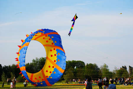 International Kite Festival "Vulandra". Ferrara, Italyのeditorial素材
