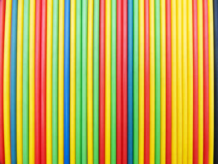 Multicolored pencils isolated on white backgroundの写真素材