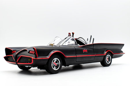 Batmobile replica in 1:18 scale from 1966 Batman Tv series
