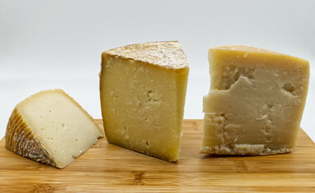 Italian Pecorino cheese: Semi-seasoned cheese. Aged goat cheese. Pecorino toscano (Tuscan cheese).