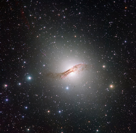 Peculiar galaxy Centaurus A. NGC 5128 in the constellation of Centaurus. Elements of this picture...