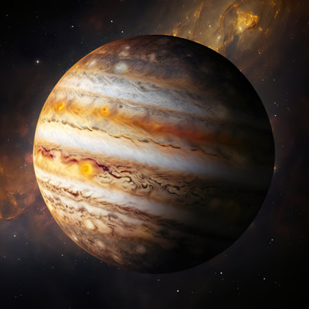 Planet Jupiter. Generative Artificial Intelligence.