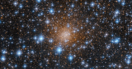 Globular cluster Liller 1 located in the constellation Scorpius.の写真素材