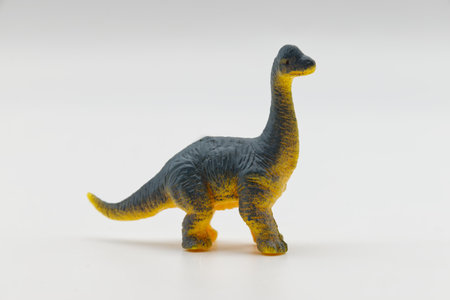 Brachiosaurus isolated on white background. Prehistoric Animals.の写真素材
