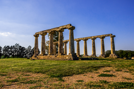 Temple of Hera (Palatine tables)の写真素材