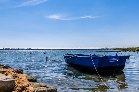 Boat on the seaの写真素材