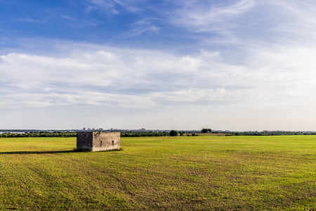 A desolate fieldの写真素材