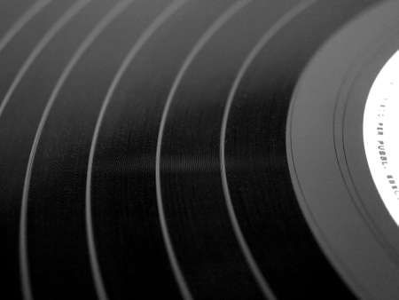 Vinyl record music recording supportの写真素材