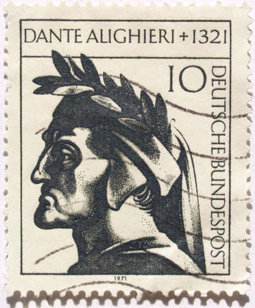 Dante Alighieri stampの写真素材