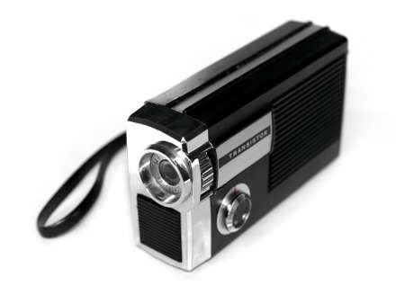 Vintage portable electronic transistor radioの写真素材
