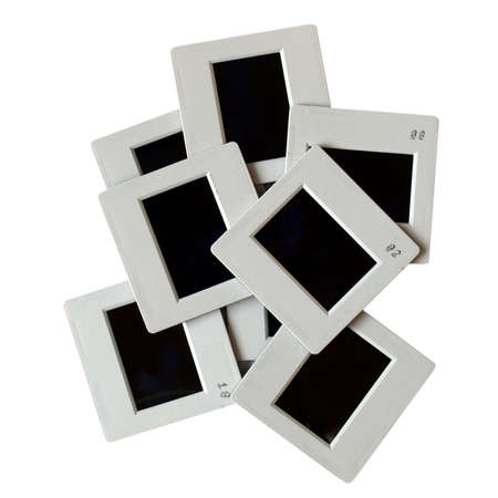 Slide reversal positive film tranparencyの写真素材