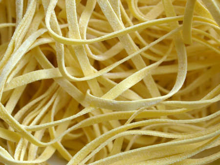 Italian tagliatelle pastaの写真素材