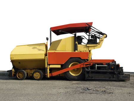 Asphalt machine for road works