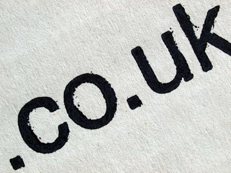 British .co.uk internet web domainの写真素材