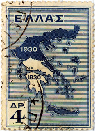 Range of Greece postage stampsの写真素材