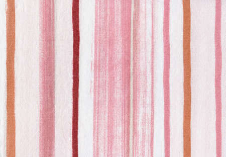 Pink striped fabricの写真素材