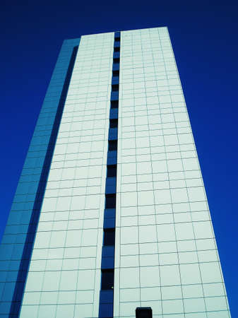 Highrise skyscraper office and residential building block towerの写真素材