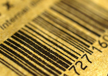 Bar code black lines over white background barcodeの写真素材