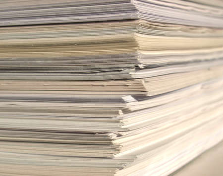 Detail of office paper documents or letters