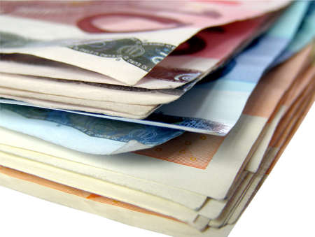 Euro bank notes money (European Union currency)