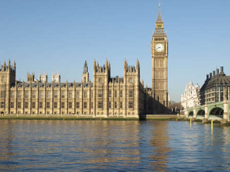 Houses of Parliament with Big Ben, Westminster Palace, London, UK
