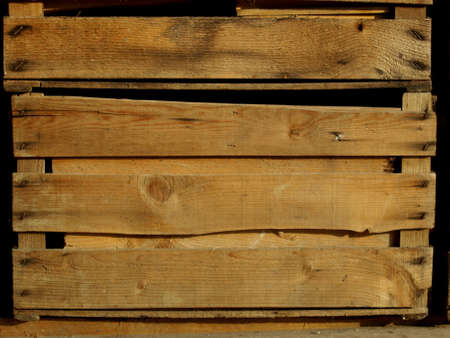 Detail of wooden box for fruit or vegetablesの写真素材
