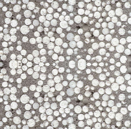 Detail of expanded polystyrene for thermal insulation