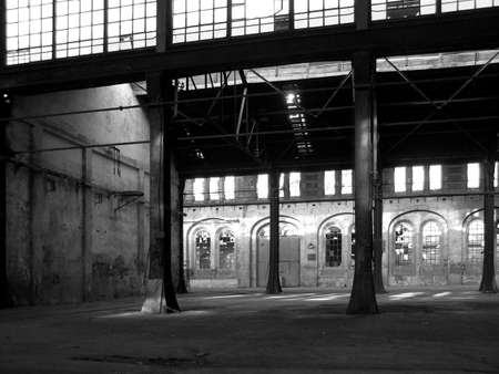 Abandoned factory industrial archeology architectureの写真素材