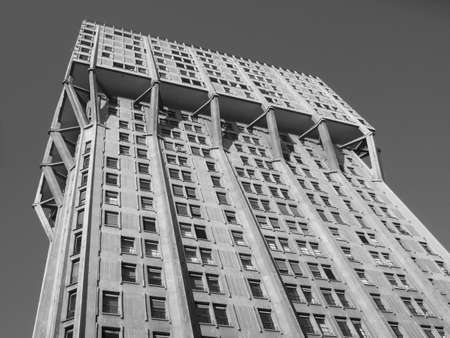 Torre Velasca, modern landmark building in Milan