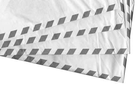 Airmail letter envelope over a white backgroundの写真素材