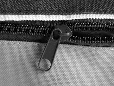 Zipper or zip fastener joining two edges of fabricの写真素材