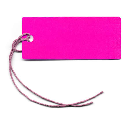 Tag or address label with stringの写真素材