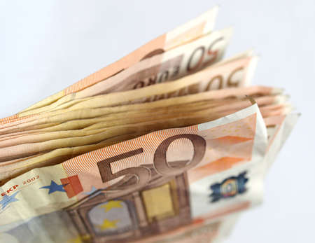 Euro bank notes money (European Union currency)